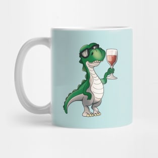 Vinosaur Wine Drinking T-Rex Wine Lover Mug